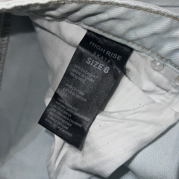 Cooper flash highrise skate wide leg ombre jeans sz 8 Fast Shipping - Picture 5 of 9